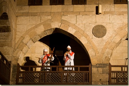 The Sufi troupe Tannoura gives free concerts in Islamic Cairo. It was incredible.