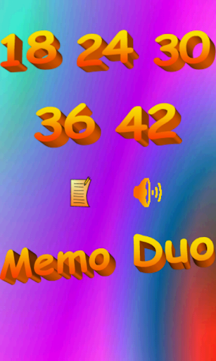 MemoDuo. Memory match game