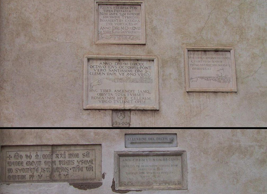 Rome Flood Markers