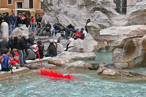 Fontana di Trevi in Red