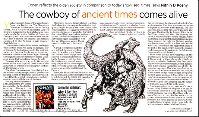 Indian Express Zeitgeist Page 3 Dated 24-01-2009 Conan Article