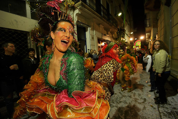 Carnaval de Sitges.  Rua de l'Extermini. Sitges, Garraf, Barcelona