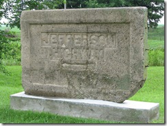 0314 Jefferson Highway Concrete Marker