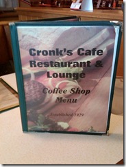 0442aa Cronks Restaurant Menu Denison IA