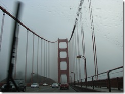 3525 Foggy Rainy Golden Gate Bridge San Francisco CA