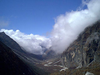Rolwaling Valley, looking down from Tsho Rolpa (see last photo)