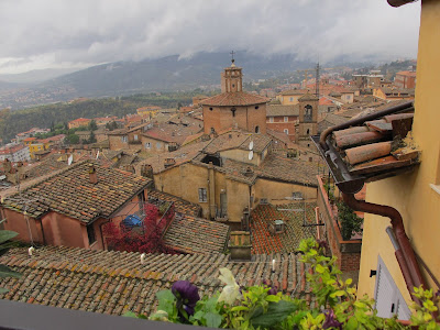 View across the rooftops, Apartment Perla in Perugia