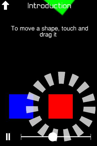 點觸並拖曳即可移動色塊。