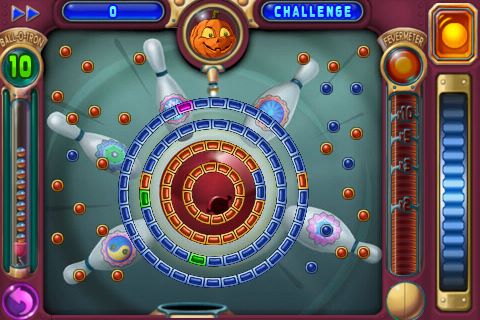 冒險模式關卡的彈珠檯上只有25顆釘磚,挑戰模式增加到55顆。 冒險模式關卡的彈珠檯上只有25顆釘磚,挑戰模式增加到55顆。