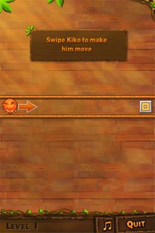 以手指擦劃Kiko即可讓牠移動