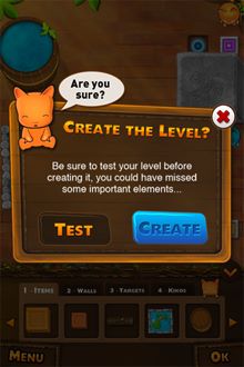 最好還是自己測試一遍確認是否能運作，不然要是創個根本過不了的關卡給別人玩就糗了！