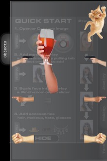 右上的Objects裡面有很多kuso的手跟瘋狂跳起的貓咪