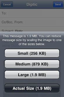 可以選擇將尺寸縮小寄出或是保留原尺寸