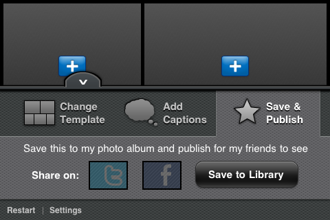 成品設計好之後，可以在Facebook或是Twitter這兩個社群網站公布分享給好友