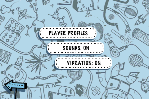 進入Settings選單即可編輯玩家檔案，還可設定音效和震動。