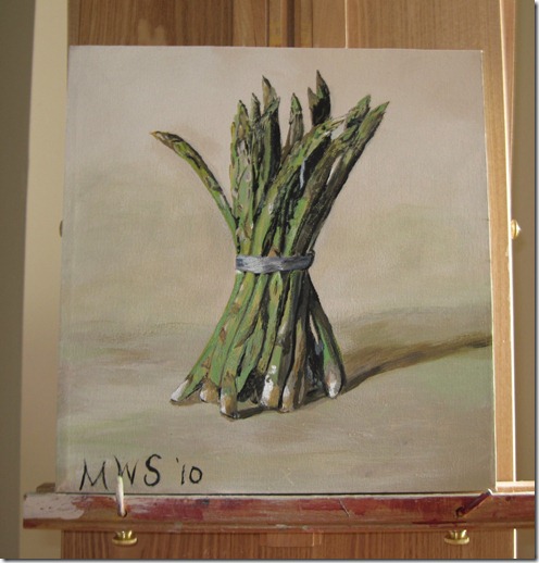 My Asparagus painting 002