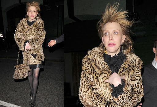 Courtney Love ; Celebrity's Fashion Style - Leopard Moment