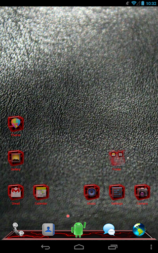 Red Thunder GO Launcher Theme