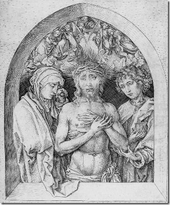 schongauer - mąż boleści 1470-75 albertina