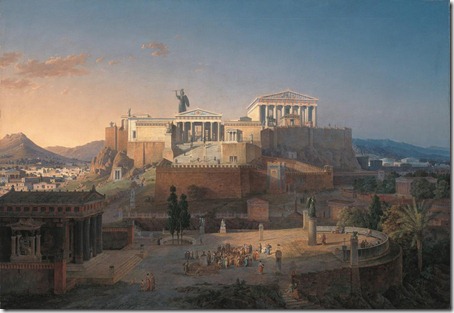 leo von klenze - rekonstrukcja akropolu 1846