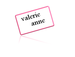 valerie anne - black&pink sign - signature