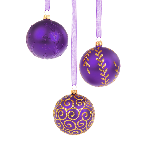 Christmas Ornament Purple LOGO-APP點子