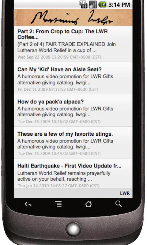 Lutheran News Screen 3