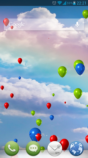 Balloons In Sky Live Wallpaper