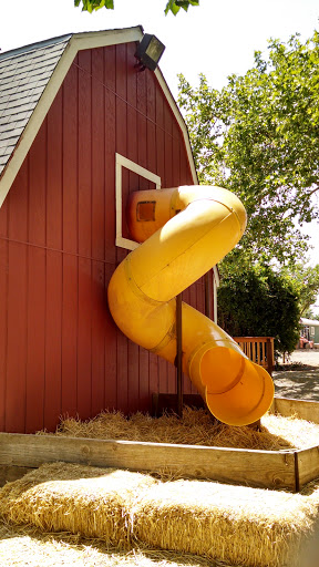 Bishop's Big Red Barn with Escape Slide