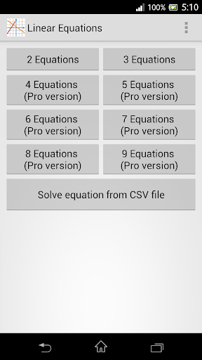 Linear Equations