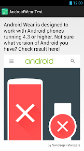 Free Android Wear Test APK for Android