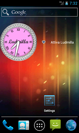 Ludmilla Widget clock