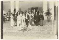 Huwelijksfoto van echtpaar Letterie