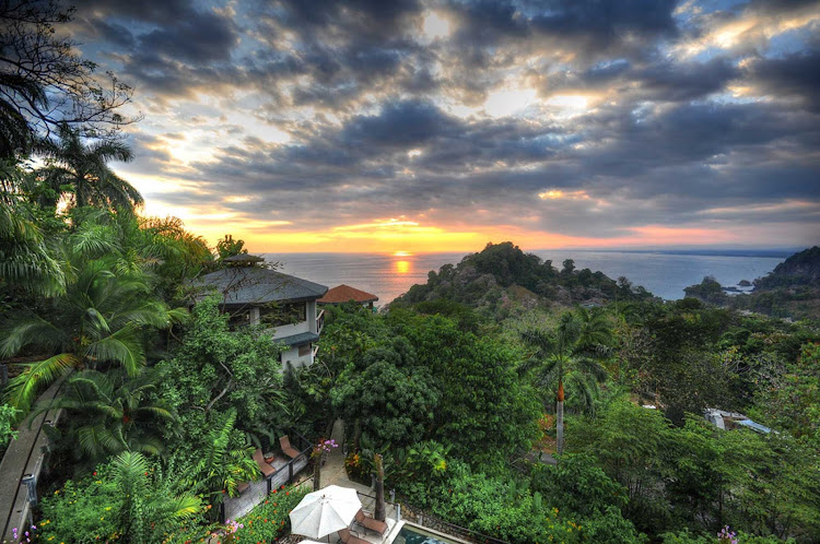 Sunset near Quepos, Puntarenas, Costa Rica in this HDR shot. 