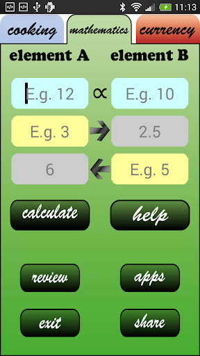 Proportion calculator LITE