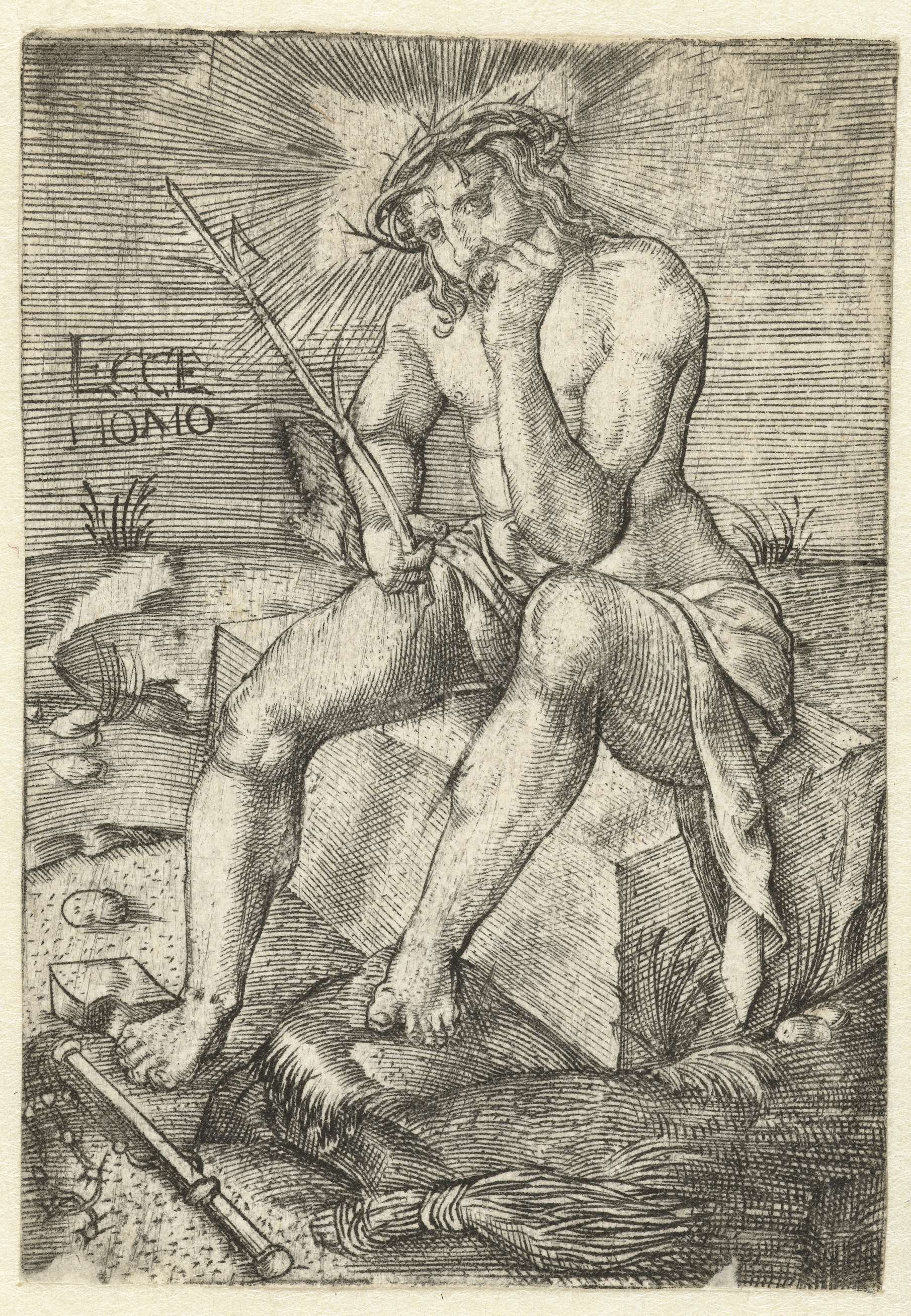Christus op de koude steen