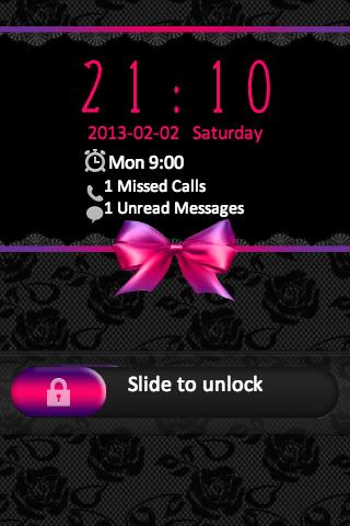 Black Lace Go Locker Theme