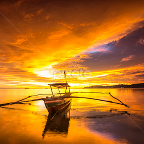 Burning Sky by Ade Noverzan - Landscapes Sunsets & Sunrises