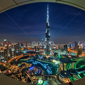 Burj Khalifa by Andrew Madali - City,  Street & Park Night
