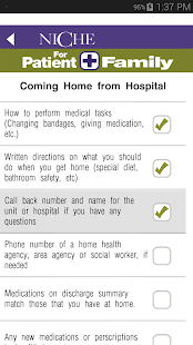 Free NICHE For Patient+Family APK for Android