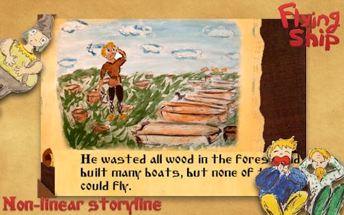 Android application Interactive story: Flying ship screenshort