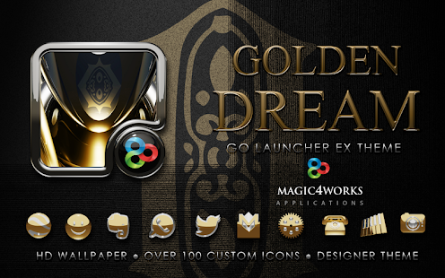 GO Launcher theme Golden Dream