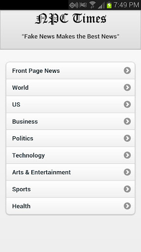 NPC Times News Reader