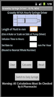 Syringe Pump Calculator Screenshots 1