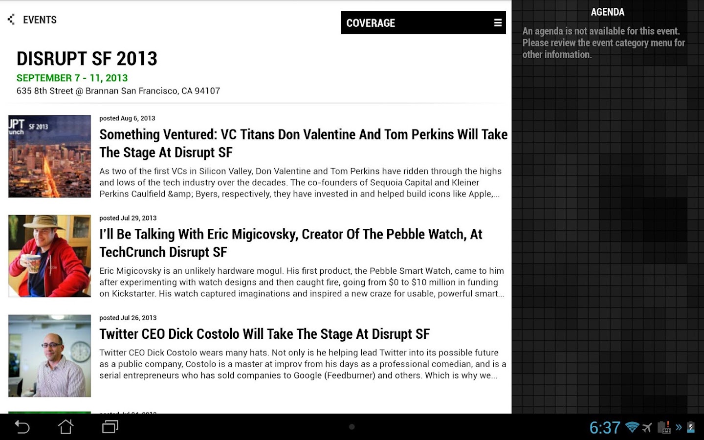   TechCrunch – Capture d'écran 