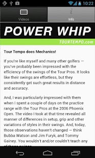 Tour Tempo - Power Whip Golf Screenshots 2