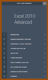 MS Excel 2010 Advanced