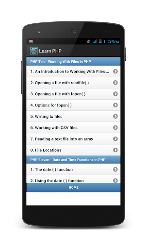 Learn PHP Offline