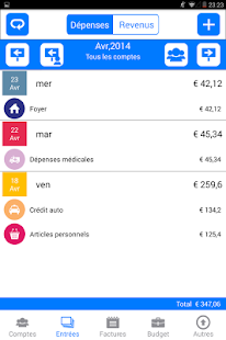 Money Log ( français ) Screen 3