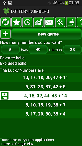 Lottery Generator Statistics
